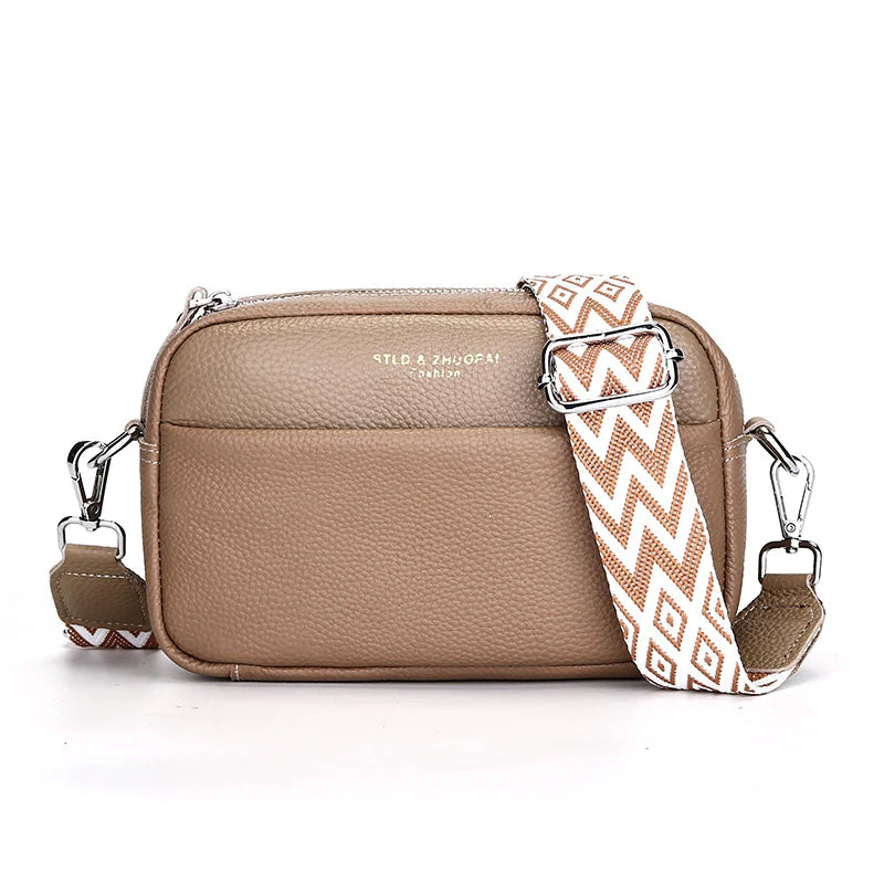 Leather One-shoulder Crossbody Bag